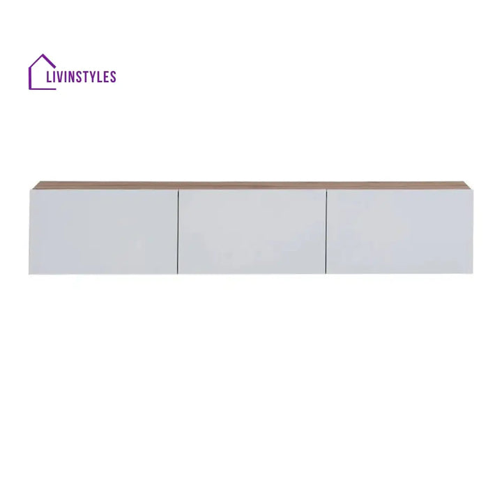 Zoey Wall Mounted Wooden Finish Tv Unit Stand for Living Room