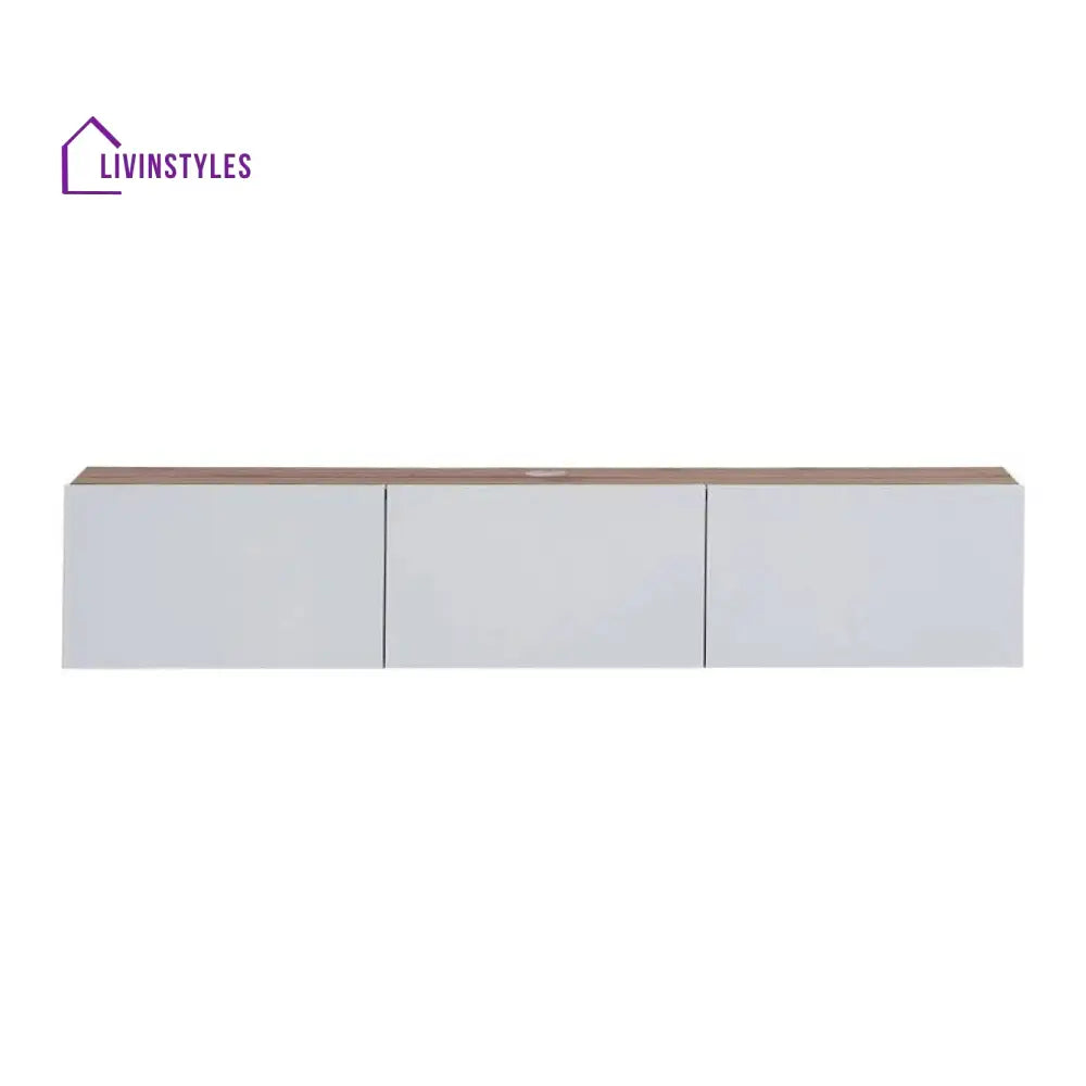 Zoey Wall Mounted Wooden Finish Tv Unit Stand for Living Room