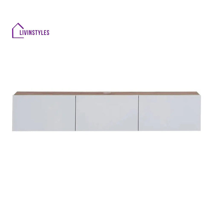 Zoey Wall Mounted Wooden Finish Tv Unit Stand for Living Room