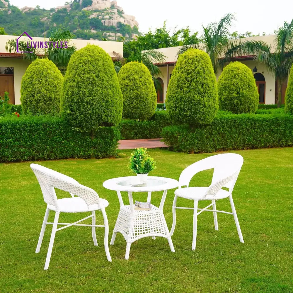 Zohra 3-Piece Outdoor Rattan Wicker Patio Bistro Set Patio Set