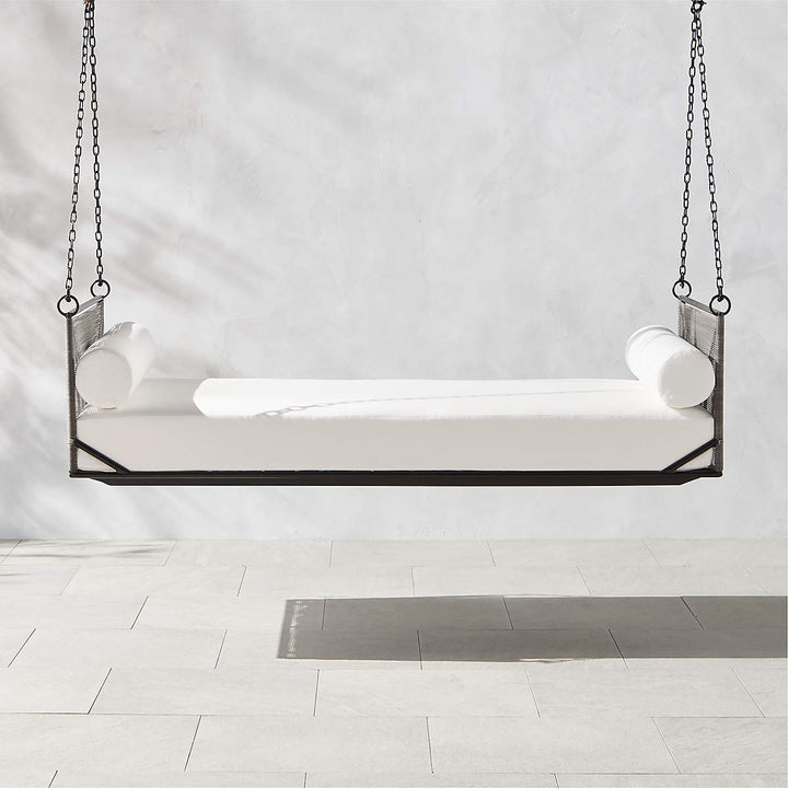 Vecoli Double Seater Hanging Swing Without Stand For Balcony , Garden Swing (Grey) Braided & Rope