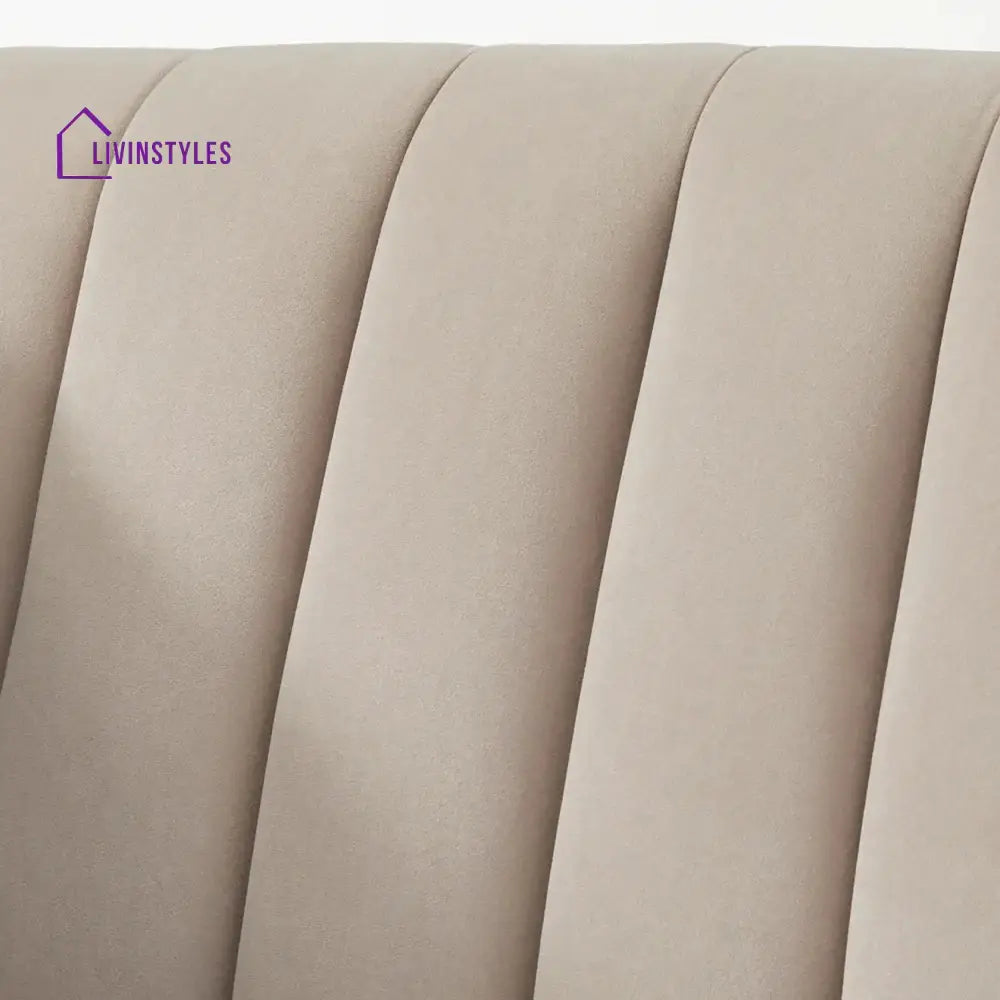 Zoya 3 Seater Sofa in Beige colour for Living Room