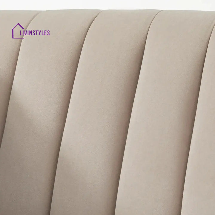 Zoya 3 Seater Sofa in Beige colour for Living Room