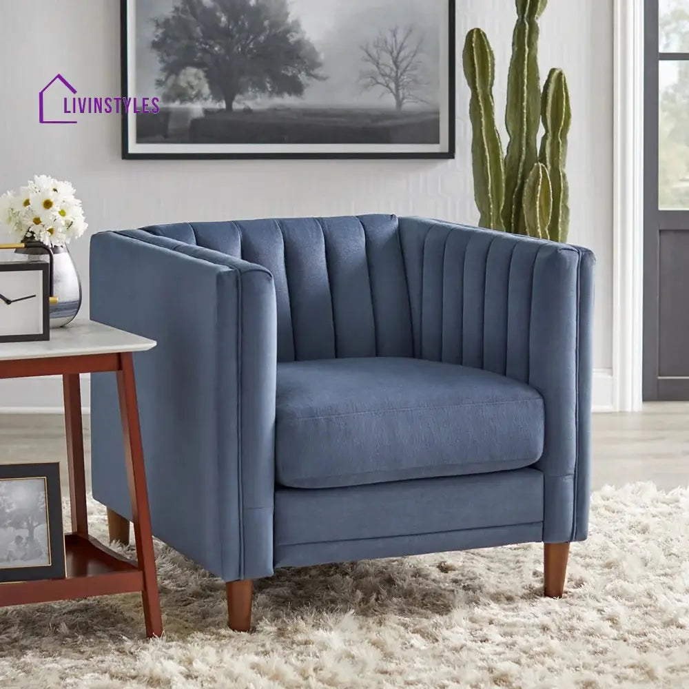 Zoya 3 Seater Sofa in Beige colour for Living Room