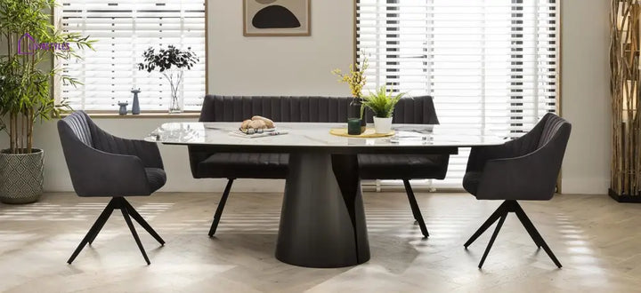 Zoya 8 Seater Ceramic Dining Table Dining Room / Dining Tables