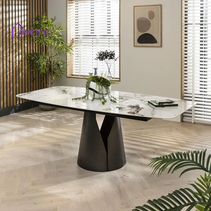 Zoya 8 Seater Ceramic Dining Table Dining Room / Dining Tables