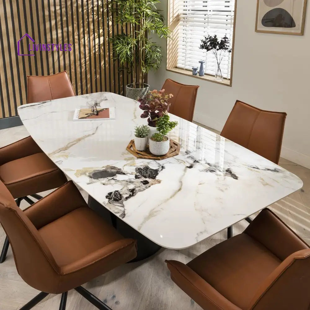 Zoya 8 Seater Ceramic Dining Table Dining Room / Dining Tables