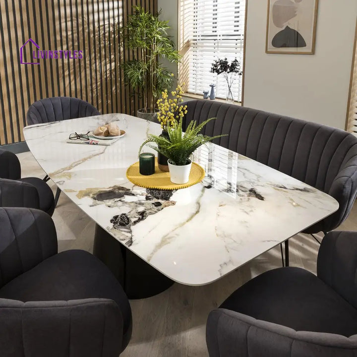Zoya 8 Seater Ceramic Dining Table Dining Room / Dining Tables