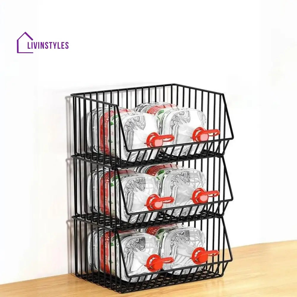 Zoya Stainless Steel Frame Storage Shelves